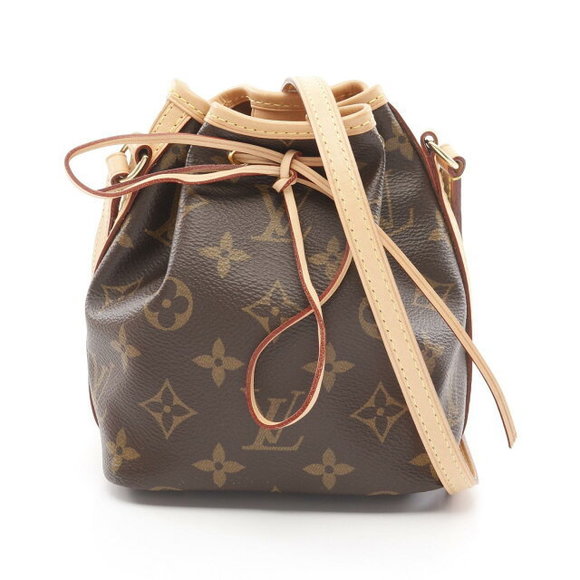 Louis Vuitton Noe Shoulder Bag Leather Monogram Brown - Picture 1 of 7